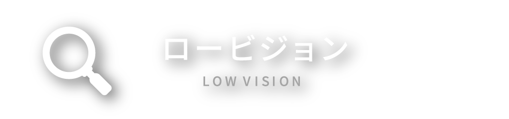 ロービジョン - LOW VISION